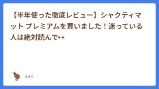 【半年使った徹底レビュー】シャクティマット プレミアムを買いました！迷っている人は絶対読んで👀